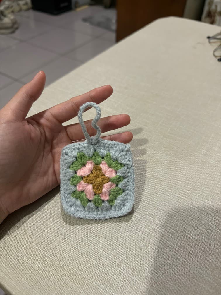 祖母方格耳機包 - 耳機包 / 日常使用 - 鉤針手作作品圖片 2