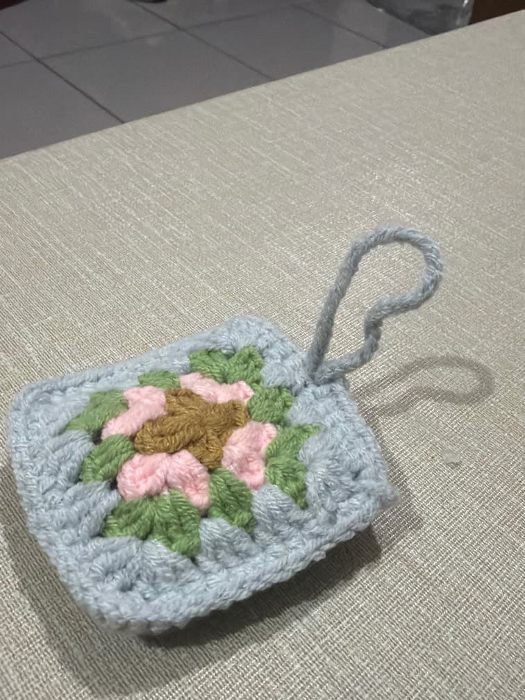 祖母方格耳機包